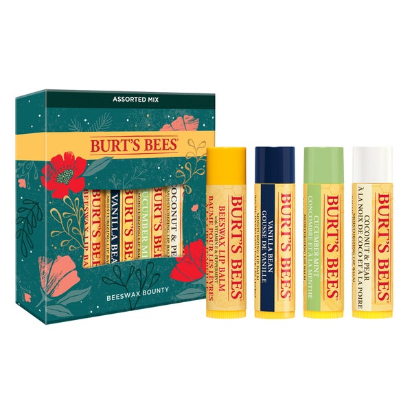 Conjunto de Presentes de Natal Burt's Bees Bounty Lip Balm