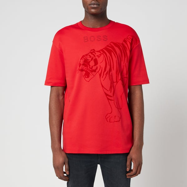 BOSS Green Men's Iconic T-Shirt - Bright Red