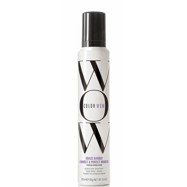 Color Wow Brass Banned Correct and Perfect Mousse for Blonde Hair 200g