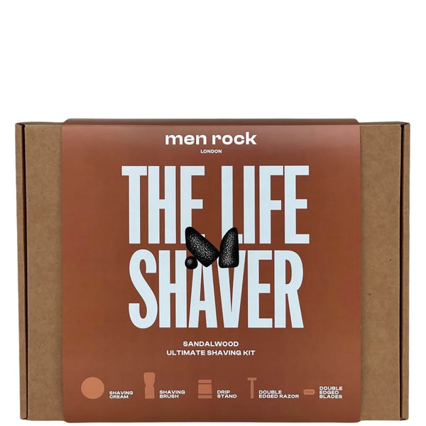 Men Rock Ultimate Shaving Gift Set - Sandalwood(맨락 얼티메이트 셰이빙 기프트 세트 - 샌달우드)