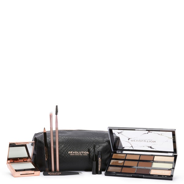 Makeup Revolution Brow Shaping Kit With Bag
