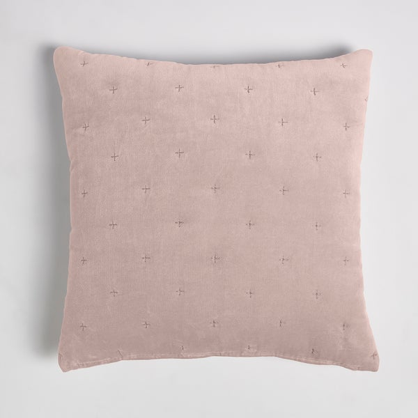 ïn home Cotton Velvet Cushion - Pink - 50x50cm