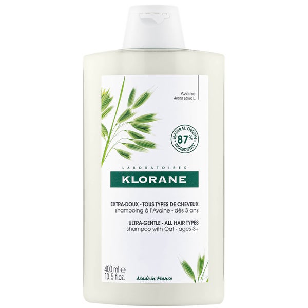 Смягчающий шампунь с овсяным молочком Klorane Softening Shampoo with Oat Milk, 400 мл