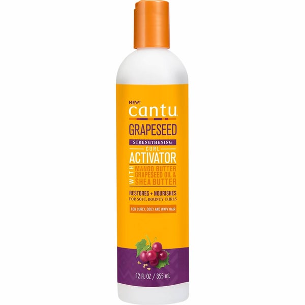 Crème activatrice de boucles à l'huile de pépins de raisin Cantu 355 ml