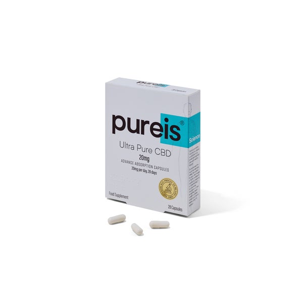 Ultra Pure CBD Advanced Absorption Capsules, 20mg per day, 28 capsules
