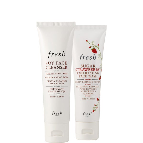 مجموعة هدايا Soy and Strawberry Cleansing Duo من Fresh