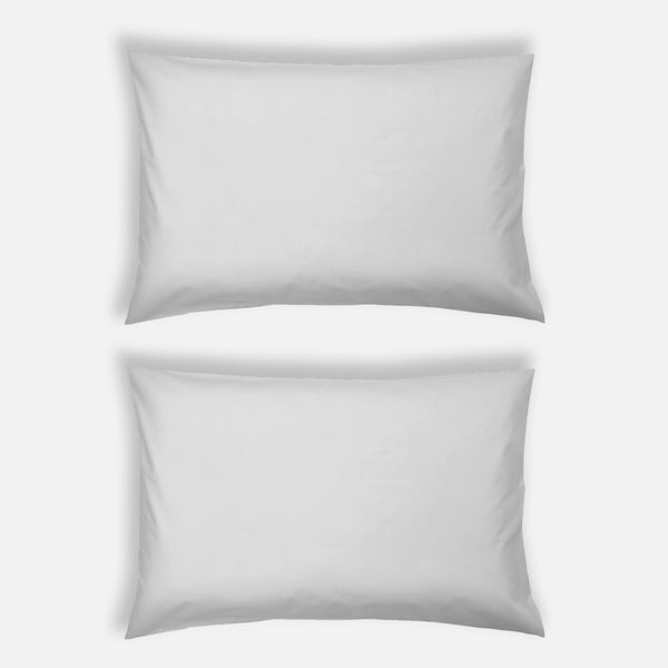 ïn home 200 Thread Count 100% Organic Cotton Pillowcase Pair - Light Grey