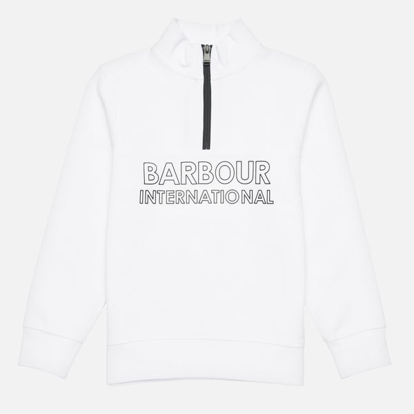 Barbour International Boys' Halt Half Zip Sweatshirt - White