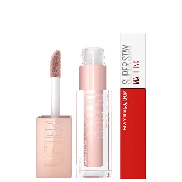 Maybelline Lifter Gloss and Superstay Matte Ink Lipstick Bundle (Various Shades)