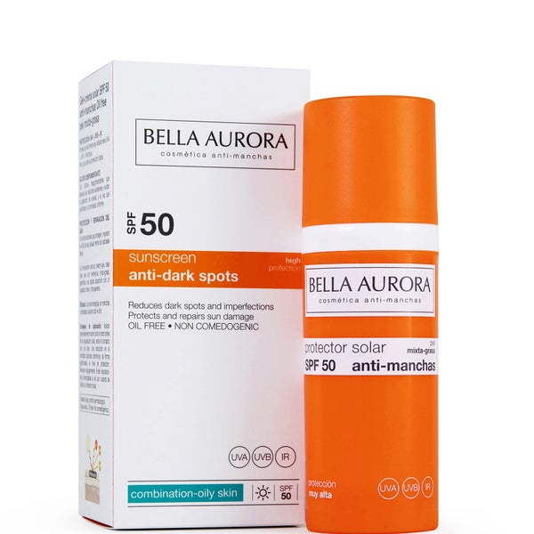 Bella Aurora Anti-Dark Spots Gel-Cream Sunscreen SPF50+ Combination-Oily Skin 50ml