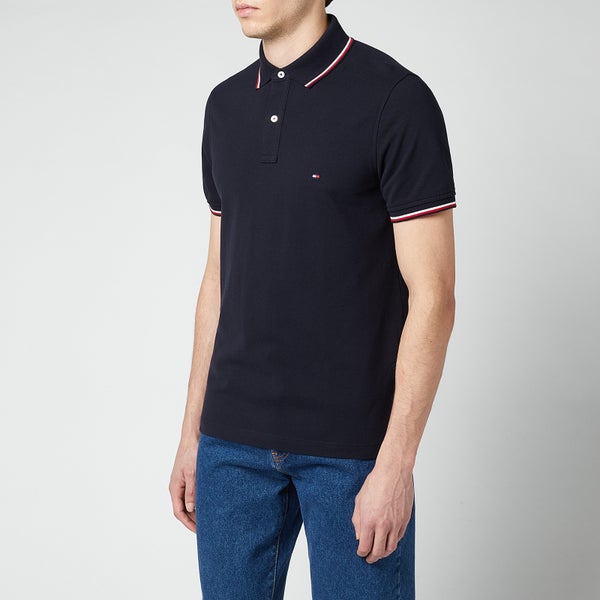 Tommy Hilfiger Men's Tipped Slim Fit Polo Shirt - Desert Sky