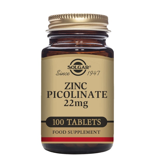 Solgar Zinc Picolinate 22mg Tablets