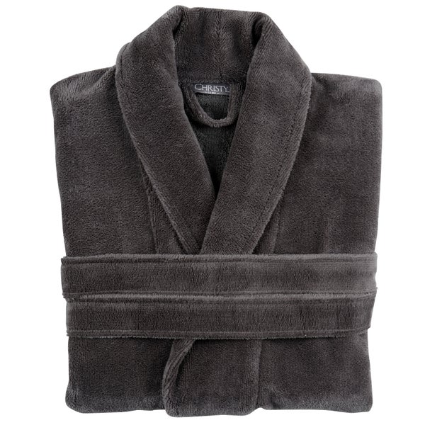Christy Supersoft Cosy Robe - S/M - Tarmac