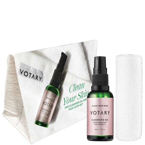 VOTARY Cleansing Oil - Rose Geranium & Apricot Travel Size