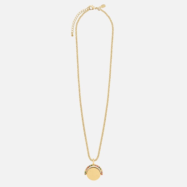 Joma Jewellery Women's Positivity Pendants Keep On Shining Necklace - Gold
