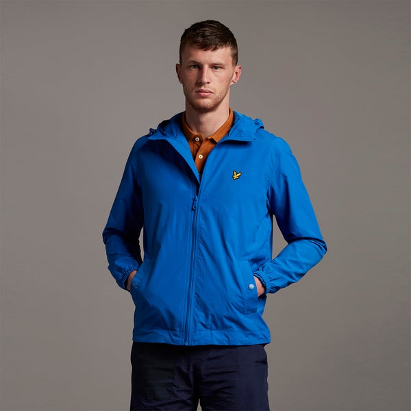Zip Through Hooded Jacket - Bright Blue