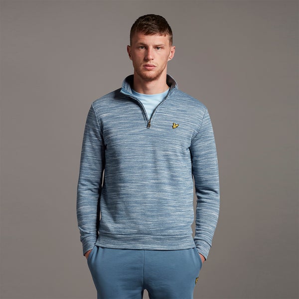 Space Dye 1/4 Zip Sweatshirt - Slate Blue