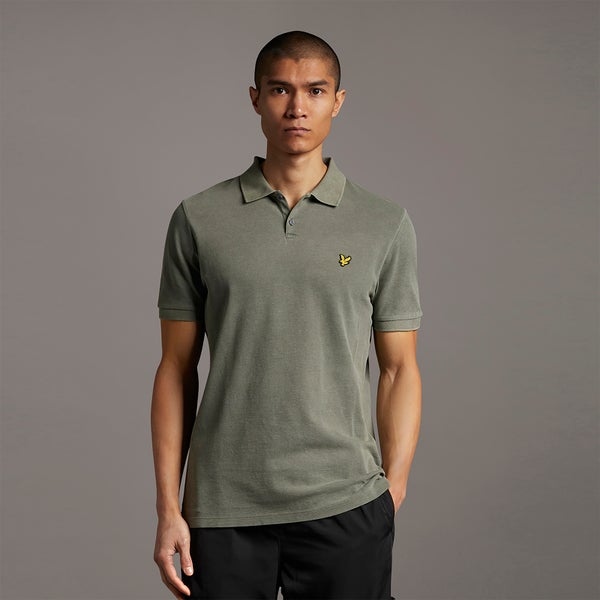 Washed Out Polo Shirt - Olive