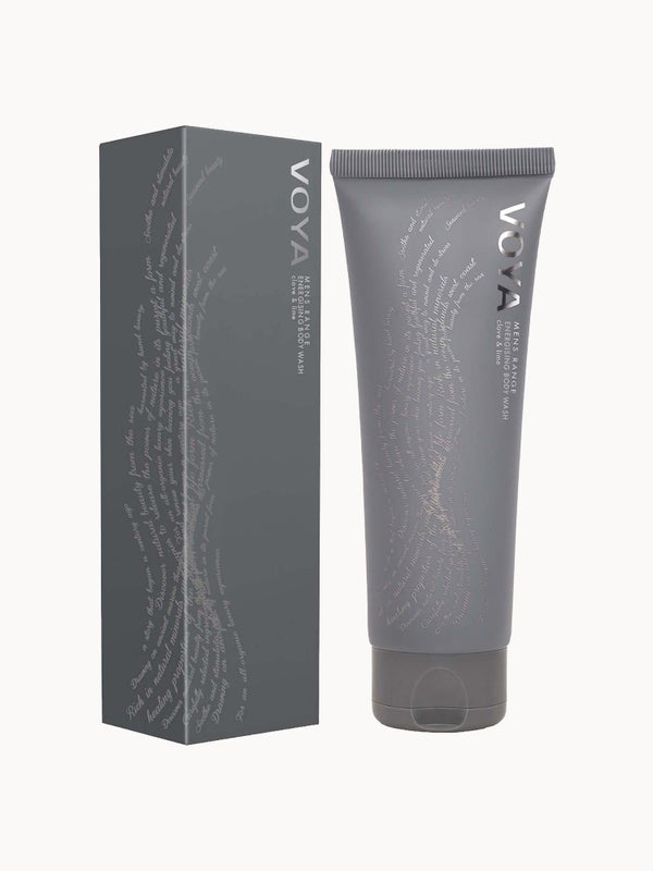 VOYA Men's Range Energising Body Wash - Clove & Lime (200ml)