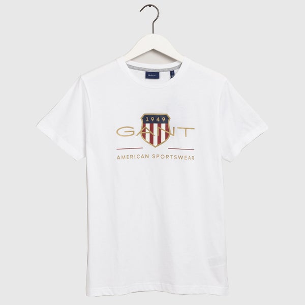 GANT Men's Archive Shield T-Shirt - White