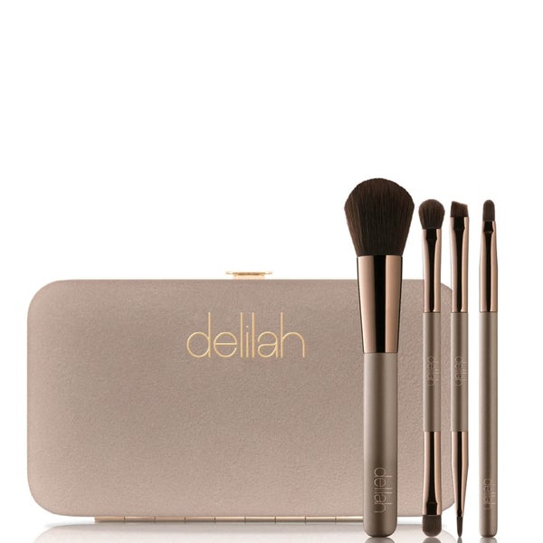 Дорожный набор кистей для макияжа delilah Vegan Travel Brush Collection