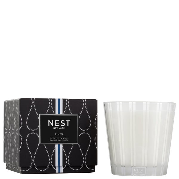 NEST New York 3-Wick Candle Linen