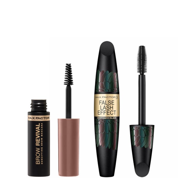 Max Factor False Lash Effect Mascara and Brow Revival Densifying Eyebrow Gel Bundle