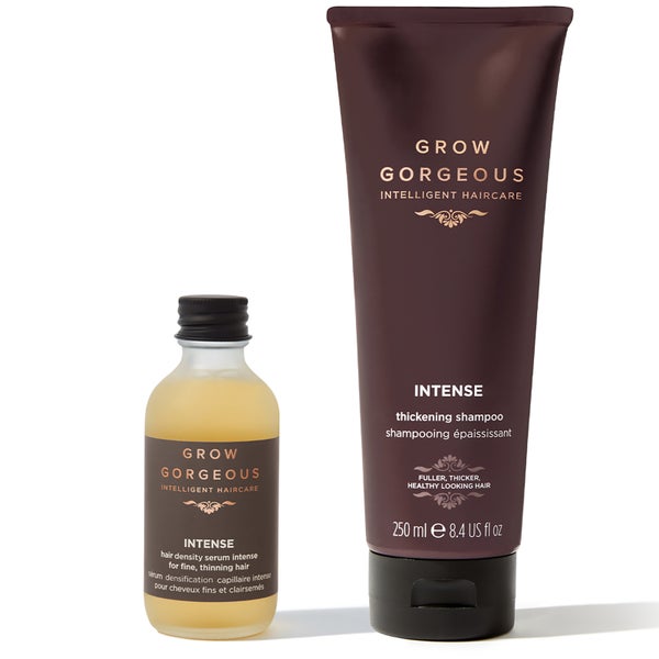 Grow Gorgeous Caffeine Queen Hair Density Serum Intense + Intense Thickening Shampoo Duo