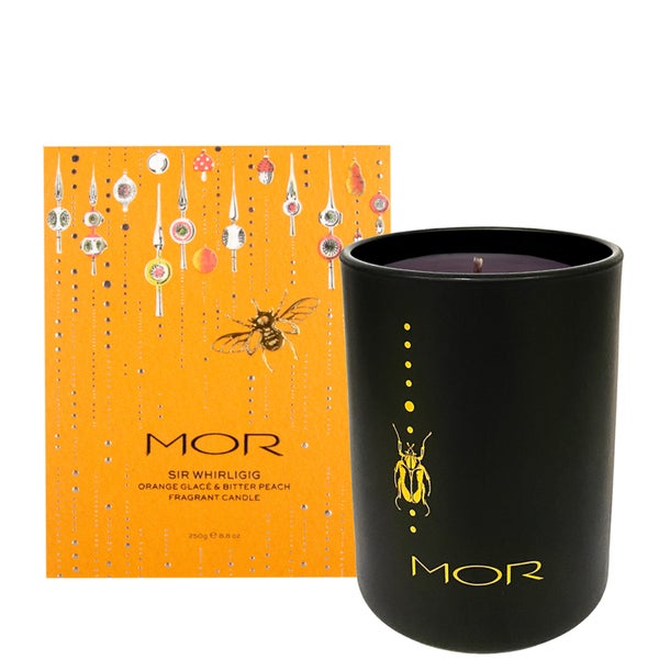 MOR Sir Whirligig Fragrant Candle Orange Glacé and Bitter Peach 250g