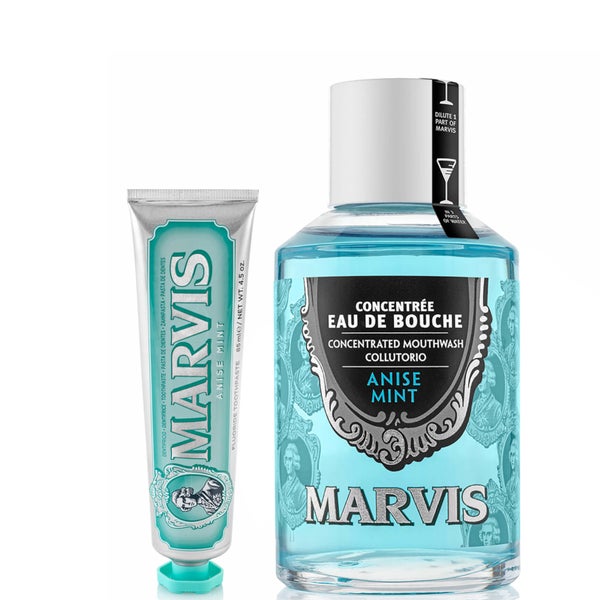 Marvis Aniseed Mint Toothpaste and Mouthwash Bundle