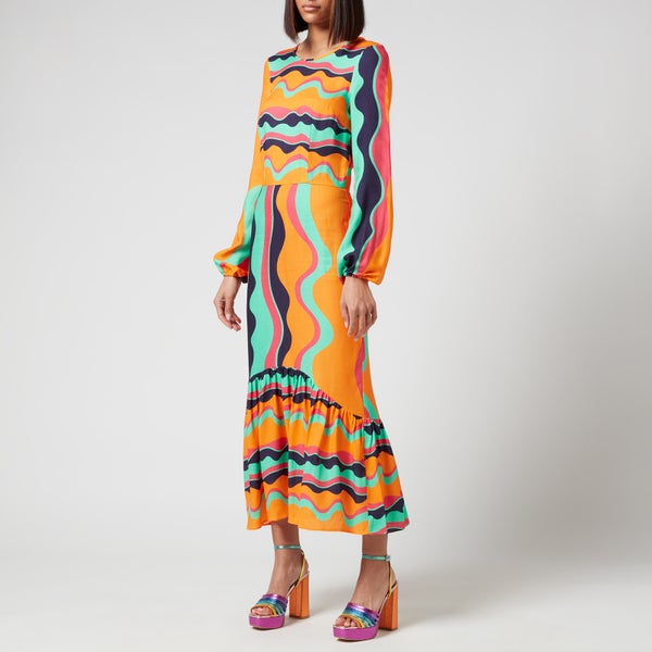 Never Fully Dressed Women's Curved Wave Sierra Dress - Multi