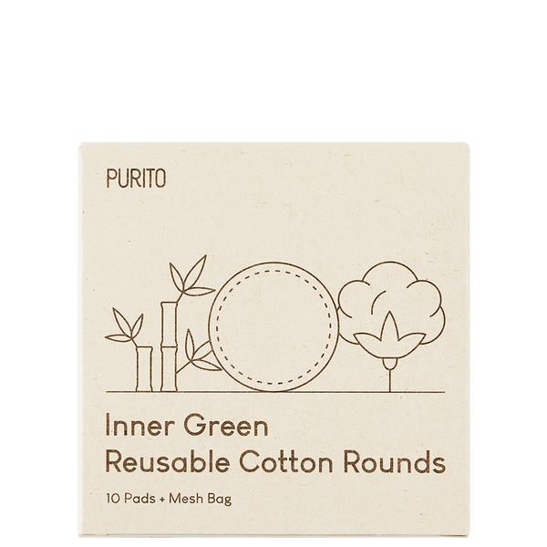 PURITO Inner Green Reusable Cotton Rounds 58g