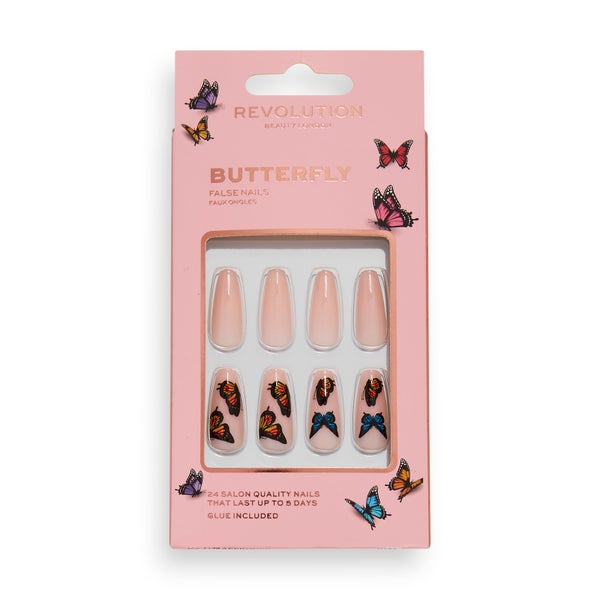 Makeup Revolution Flawless False Nails - Butterfly