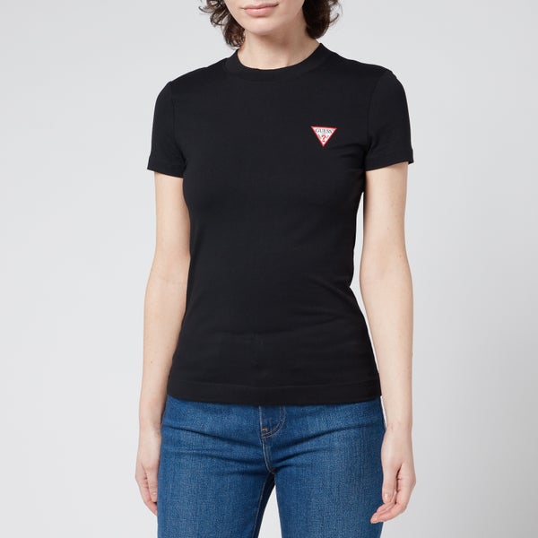Guess Women's Mini Triangle T-Shirt - Jet Black