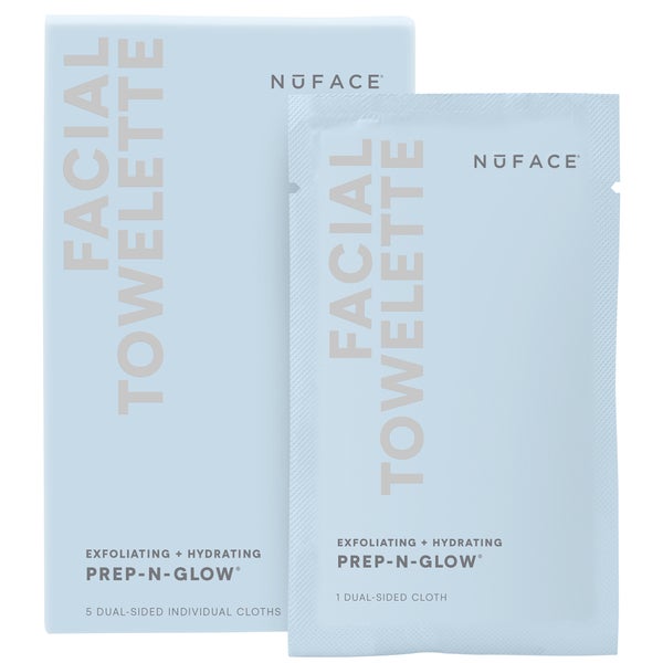 Салфетки для отшелушивания лица NuFACE Prep-N-Glow Facial Towelette, 5 шт
