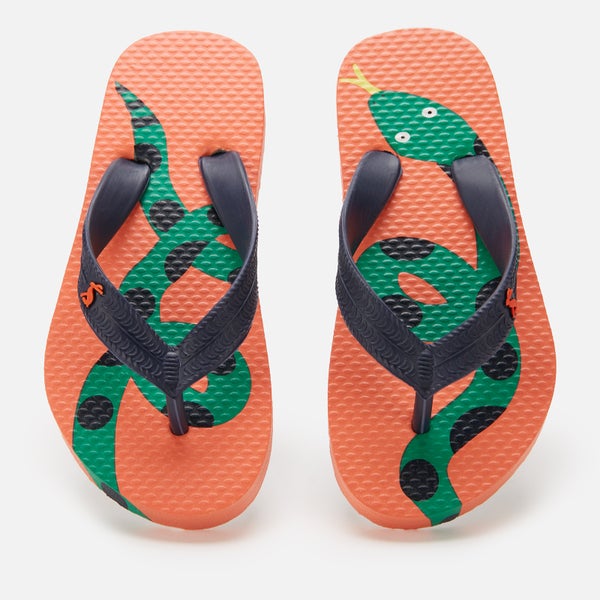 Joules Kids' Lightweight Summer Sandals - Orange Snake