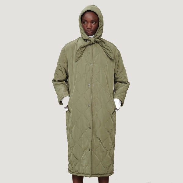 Jakke Women's Bonny Longline Coat - Army Green