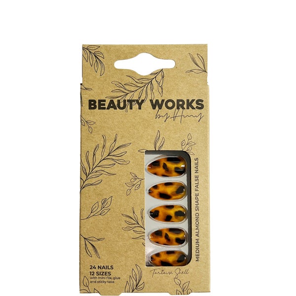 Beauty Works By Amy Tortoiseshell Press on Nails - Medium Almond