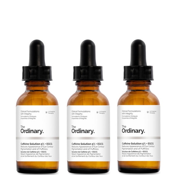The Ordinary Caffeine Solution 5% and EGCG 30ml (Three Pack)