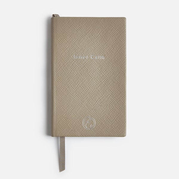 ESPA Home Leather Notebook - Stone Grey