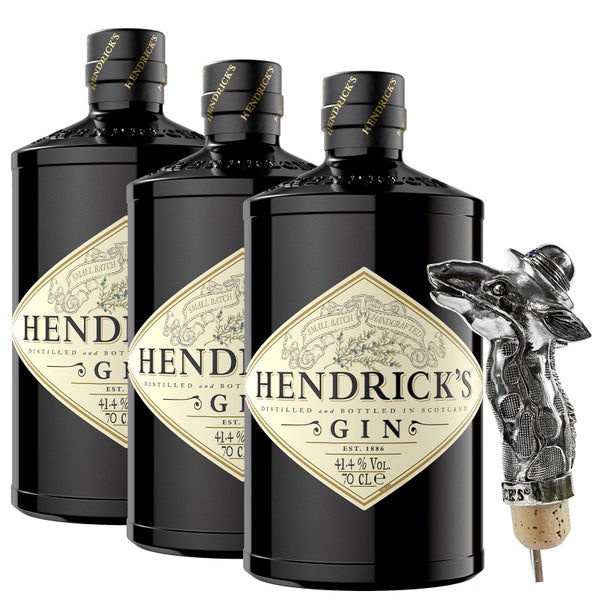 Hendrick's Original Gin Trio with Exclusive Hendrick's Giraffe Pourer