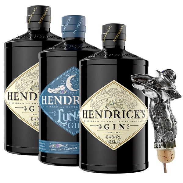 Hendrick's Original Gin & Hendrick's Lunar Gin Trio, 3 x 70cl