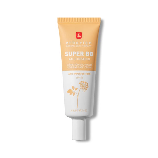 Erborian Super BB Cream Nude - Full Coverage Anti-Blemish Tinted Moisturiser SPF20 40ml