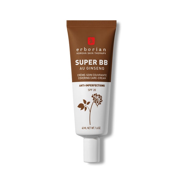Erborian Super BB Cream Chocolat - Full Coverage Anti-Blemish Tinted Moisturiser SPF20 40ml