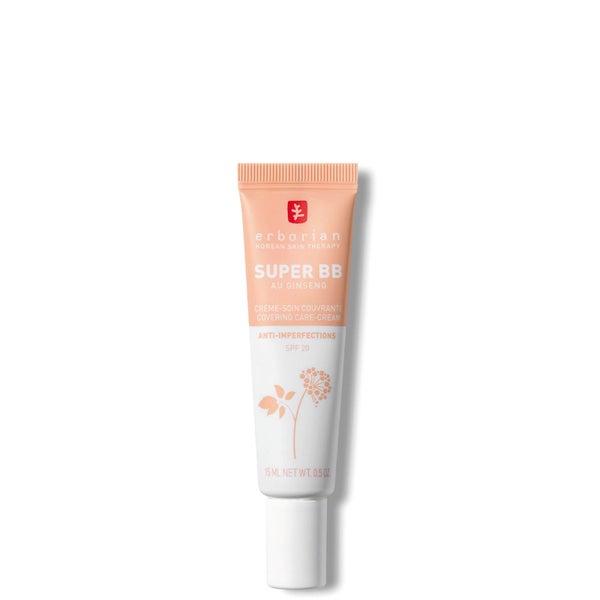 Erborian Super BB Cream Clair - Full Coverage Anti-Blemish Tinted Moisturiser SPF20 Travel Size 15ml
