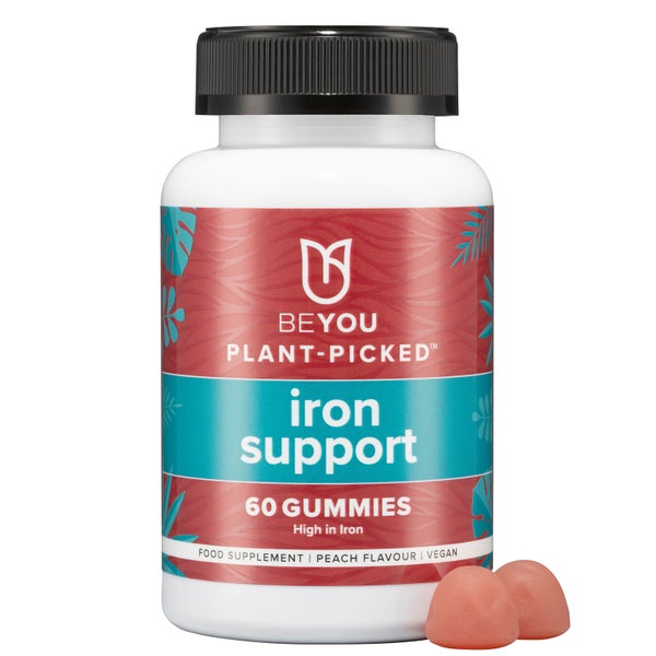 BeYou Plant-Picked Iron Gummies - Peach Flavour (Monthly Supply)