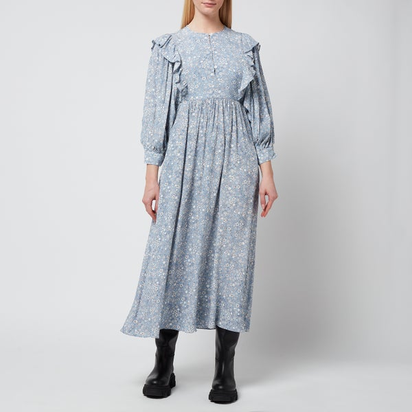 Baum Und Pferdgarten Women's Alona Dress - Blue Helsinki Flower