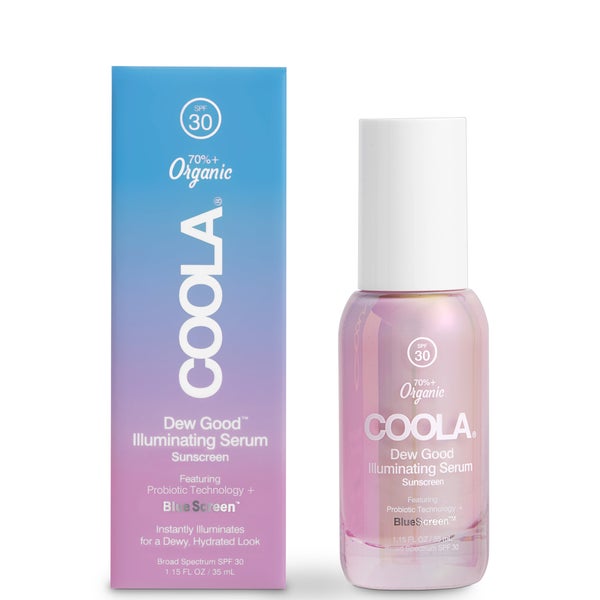 COOLA Dew Good Illuminating Serum Sunscreen with probiotic technology SPF 30