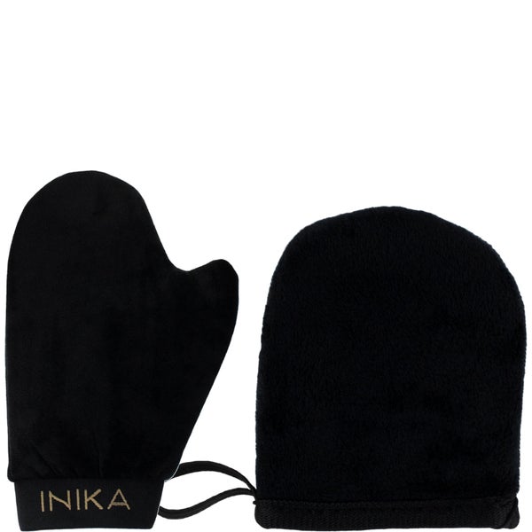 INIKA Certified Organic Face and Body Tanning Mitt Duo