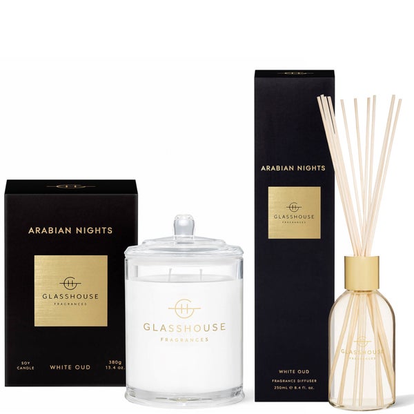 Glasshouse Fragrances Arabian Nights Candle and Liquid Diffuser